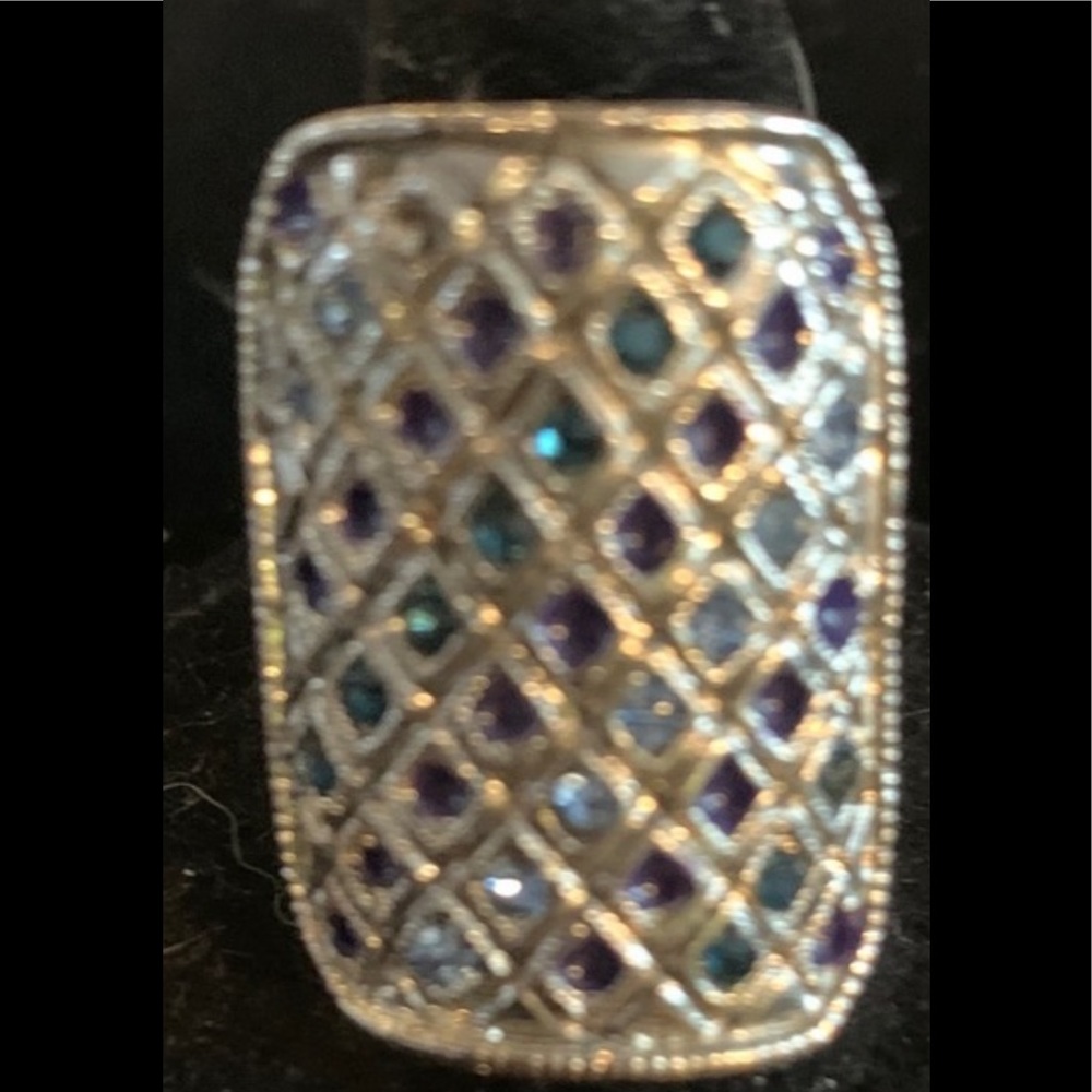 Silver stone ring - Picture 2 of 3
